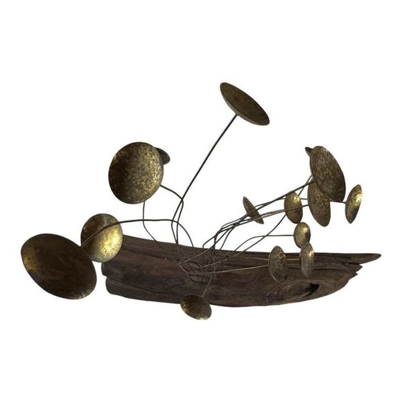 Mid-Century Modern Brutalist Driftwood & Metal Sculpture - Picture 8 of 11